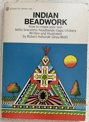 🌼 Book ~~ INDIAN BEADWORK ~~ Robert Hofsinde - 1971 Softcover Signette - image 1 of 4