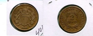 1868 TWO CENT PIECE TYPE COIN FINE CL 4024T - Picture 1 of 1