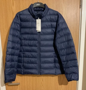 M&S Women Water Resistant Feather and Down Puffer Jacket Coat UK14.BNWT  - Picture 1 of 6