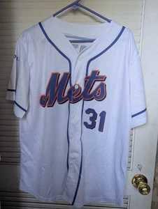 Mike Piazza New York Mets Baseball Jersey White SGA 2016 Delta Adult L - Picture 1 of 7