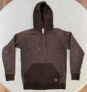 Billabong grau/schwarz Hoodie mit durchgehendem Reißverschluss Tasche Sweatshirt Damengröße Small - Bild 1 von 10