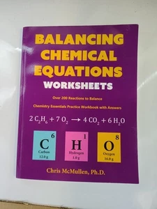 Balancing Chemical Equations Worksheets (Over 200 Reactions To Balance) NEW - Imagen 1 de 2