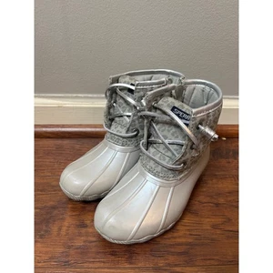 Botas Sperry Gris Leopardo Pato Niño Talla 11 - Imagen 1 de 6