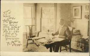 RPPC Plymouth, VT Raum, in dem Präsident Coolidge Amtseid ablegte Vermont - Bild 1 von 2