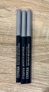 3x Clinique Quickliner For Eyes Intense Eyeliner - 01 Intense Black - Picture 1 of 3