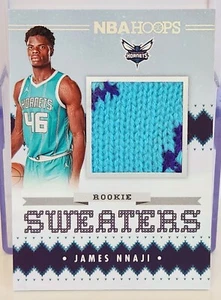 2023-24 NBA Hoops Winter #RSW-JNJ James Nnaji Rookie Sweaters Charlotte Hornets - Picture 1 of 2
