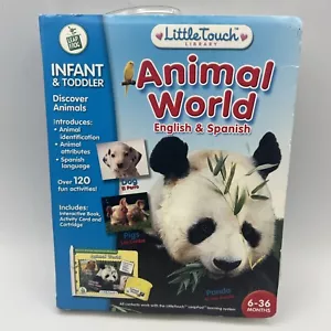 LeapFrog Little Touch Animal World English and Spanish Cartridge & Book NEW! - Picture 1 of 8