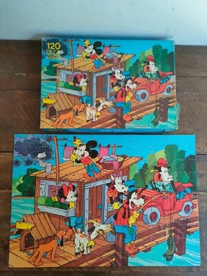 Puzzle TOPOLINO Week End Clementoni 120 Pezzi  Walt Disney Vintage 1983 - Image 1 of 4
