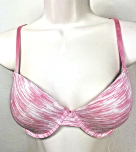 Marilyn Monroe Bra 34D Lined Demi Pink Underwire J Hook Racerback B52 - Picture 1 of 8