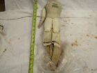 ANTIQUE VINTAGE DOLL BODY LEATHER SAWDUST STUFFED MAKING PARTS REPAIR 19 INCH