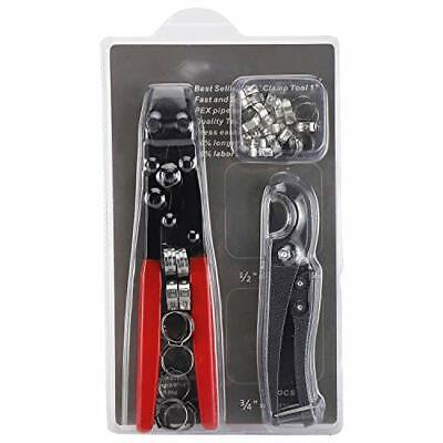 Pipe Fitting Tool Kit PEX Crimping Clamp Cinch Tool Pipe Hose Cutter 3/8 To 1  • 27.64$