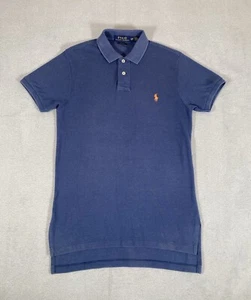 Polo Ralph Lauren Para Mujer Pequeño S Azul Marino Manga Corta Cuello Básico - Imagen 1 de 8