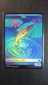 Fish / Tender Wildguide Token FOIL 0007 / 0024 M PF MTG Bloomburrow Series - Picture 1 of 2
