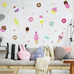 RoomMates - Dulces Donuts & Ice Cream - Tatuaje de pared pegatinas de pared - Imagen 1 de 4