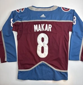 Adidas Colorado Avalanche #8 Cale Makar NHL maglia hockey cucita cinturino da combattimento taglia 46 - Foto 1 di 10