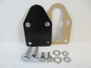 BLOQUE PEQUEÑO CHEVY NEGRO BOMBA DE COMBUSTIBLE BLOQUE DE PLACA CON PERNOS sbc 327 350 #2057BKKIT - Imagen 1 de 12