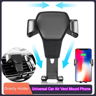 Universal Car Air Vent Mount Phone Gravity Holder For iPhone Samsung Huawei OPPO - Image 1 of 4