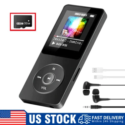128GB Support Bluetooth MP4 MP3 Lossless Music Player FM Radio Recorder Sport US - Image 1 of 4
