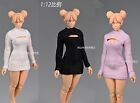 （ONLY DRESS）1/12 Scale Female Cardigan Sweater Dress for 6'' Romankey