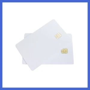 100pcs GT24C02 AT24C02 Blank white CR80 PVC contact smart IC cards - Picture 1 of 7