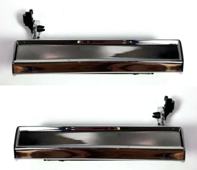 Par de manijas de puerta cromadas exteriores para Chevrolet Pontiac GMC 1976-1990 Foto 1 de 4