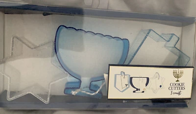 Cortadores de galletas festivos judíos de Hanukkah - Dreidel - Menorá - Estrella - TOTALMENTE NUEVOS Foto 1 de 4