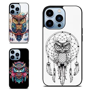 owl dreamcatcher mandala For iPhone SE4 16E 12 13 14 15 16 Pro Max Case Friendly - Picture 1 of 25