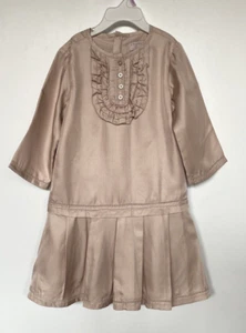 Stella McCartney For Gap 100% Silk Dress Drop Waist Pleated Girl's Size 5 NWT - Picture 1 of 3