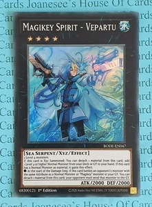 Magikey Spirit - Vepartu BODE-EN047 Super Rare Yu-Gi-Oh Card 1st Edition New - Picture 1 of 3