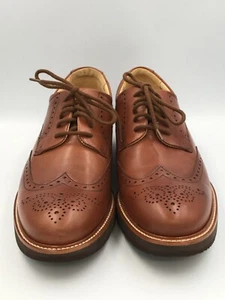 Zapato de vestir Samuel Hubbard para hombre 9M "Tipping Point" brogue cuero tostado 1134 - Imagen 1 de 6