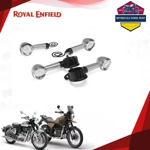 Royal Enfield Silver Led Indicators for Continental GT 650 and Interceptor 650 - Picture 1 of 4