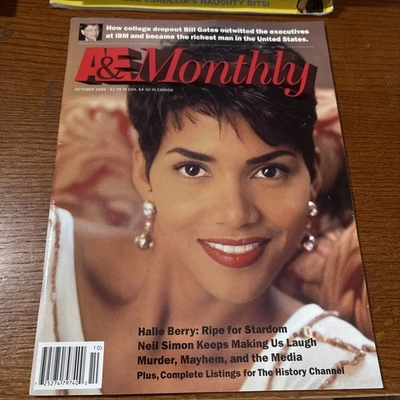 1996 A&E Monthly Magazine: Halle Berry Bill Gates Neil Simon Celebrity News - Image 1 of 4