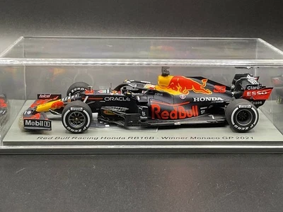 Modellino auto Spark 1/43 Red Bull RB16B 2021 Monaco GP Winner Max... - Immagine 1 di 4