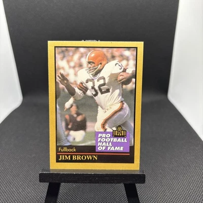 1991 ENOR Pro Football HOF Football #17 Jim Brown Cleveland Browns - Image 1 of 3