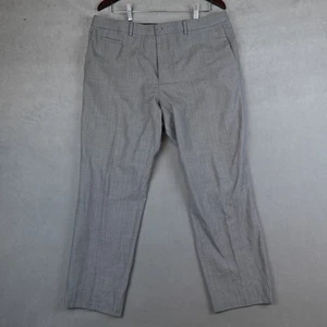Hugo Boss Pants Mens 38R Grey Stretch Dress Trousers - Picture 1 of 9