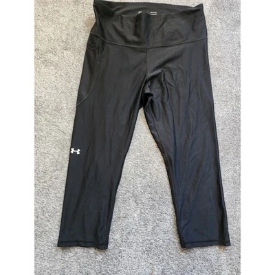 Under Armour Heatgear Black Compression Leggings Size Large - Image 1 of 3