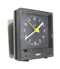 Sveglia orologio 1987 Braun type 4749 AB4 nera perfetta 871-B Dietrich Lubs