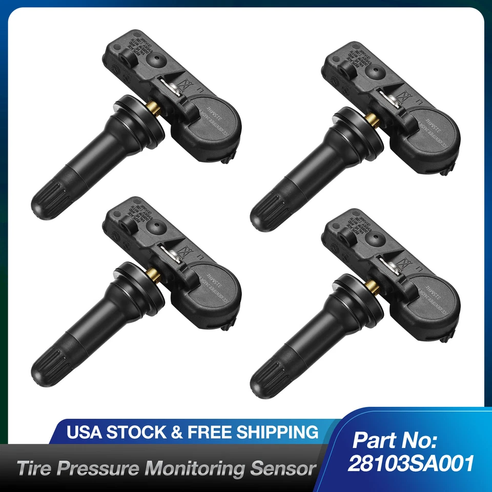 4PCS TPMS Tire Pressure Sensors For 2016 - 2017 Subaru Crosstrek 28103AJ00A — 第 1/4 张图片