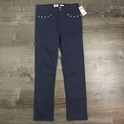 Pantalones de mezclilla OshKosh B'Gosh para niñas súper ajustados azul oscuro talla 12 nuevos con etiquetas Foto 1 de 4