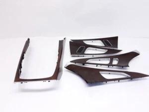 12-18 AUDI A6 Walnut Interior Bezel Trim Set 4G0867410D 4G0867409E 4G0867420D - Picture 1 of 12