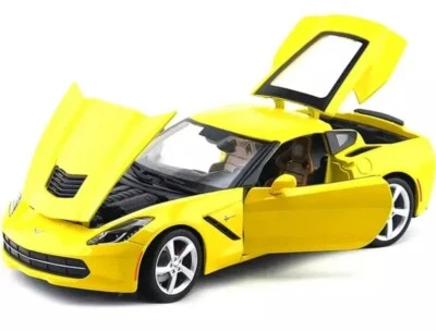 Chevrolet Corvette C7 Stingray 2014 amarillo ✅ Maisto 1/18 diecast MEJOR REGALO 🎁 Foto 1 de 4