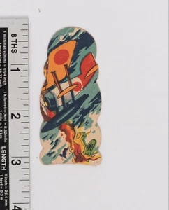 Vintage Menko Playing Card Japanese Military 1930' China - Japan War Pop Art 111 - Picture 1 of 2