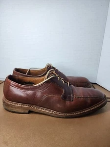 Allen Edmonds BRUCE Chestnut Tan Leather Shoes Mens 9.5D - Picture 1 of 8