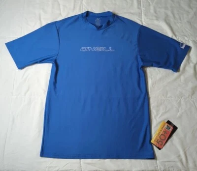 O'Neill Men's Basic Skins защита от сыпи защита от солнца королевский синий размер средний приталенный - Изображение 1 из 4