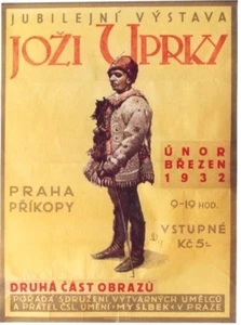 Original vintage poster CZECH ART EXPO JOZI UPRKY PRAHA 1917/1932 - Bild 1 von 1