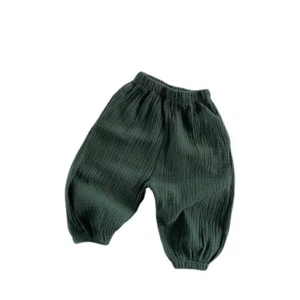 Kids Girls Boys Harem Pants Trousers Baby Bloomers Elastic Waist Casual Summer - Picture 1 of 15