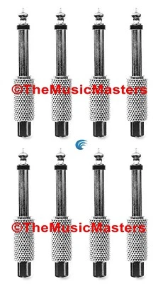 (8) 1/4 in Mono Plug (M) to Single (F) RCA Jack Audio Cable Cord Adapter VWLTW - Image 1 of 4