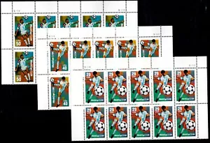 US Scott # 2834, 2835 & 2836 (3) Plate Blocks Of 10 Stamps ea. MNH, World Cup 94 - Picture 1 of 1