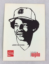 1978 Jerry Royster, Atlanta Braves Coca-Cola WPLO Radio Baseball Card