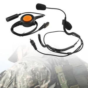 7.1-C8 Rear Mount Big Plug Tactical Headset For Hytera PD780/700/788/782 PT580H - Zdjęcie 1 z 19